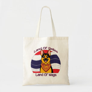 German Shepard In Thailand Land Of Smiles And Wags Tote Bag