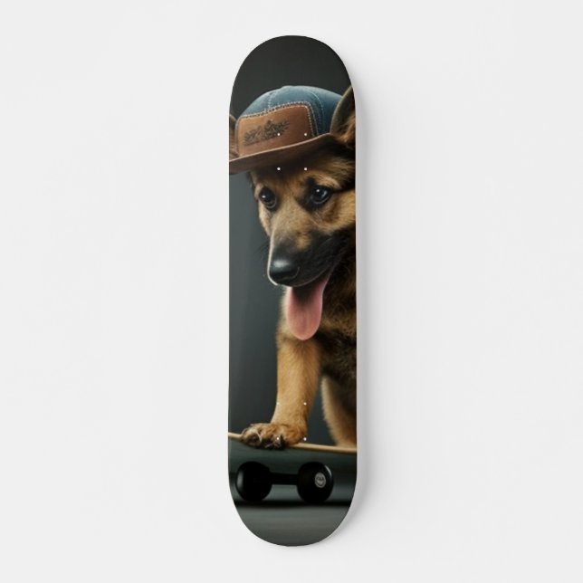 German Shepard Shredder Skateboard (Front)