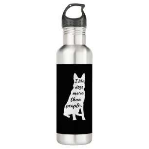 German Sheperd I Like Dogs White Design 710 Ml Water Bottle