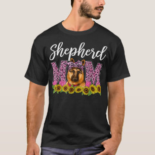 German Shephard Mom Leopard Best German Shephard M T-Shirt
