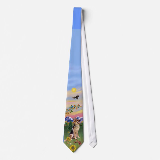 German Shepherd 1 in Mountain Country Tie (Front)
