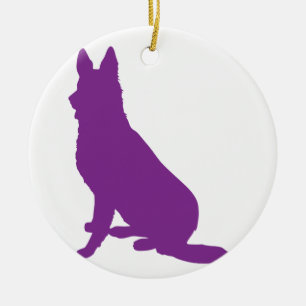 GERMAN SHEPHERD #40 CERAMIC ORNAMENT