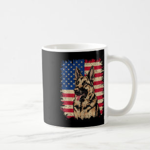 German Shepherd 4th Of July Patriotic Usa Independ Coffee Mug