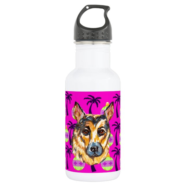 GERMAN SHEPHERD 532 ML WATER BOTTLE (Front)