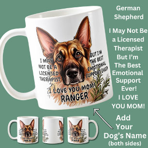 German Shepherd  Add Dog's Name, Change Text       Coffee Mug