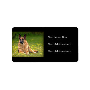German Shepherd Address Labels