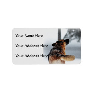 German Shepherd Address Labels