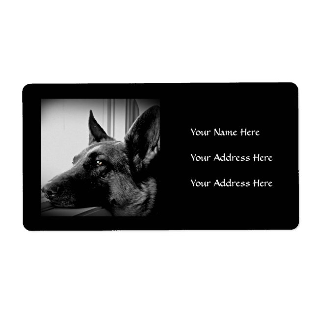 German Shepherd Address Labels (Front)