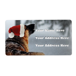 German Shepherd Address Labels