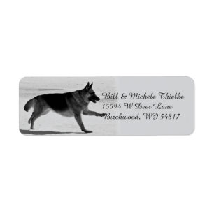 German Shepherd Address Labels