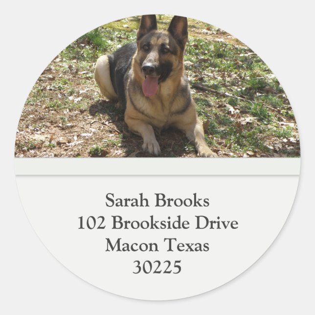German Shepherd Address Labels (Front)
