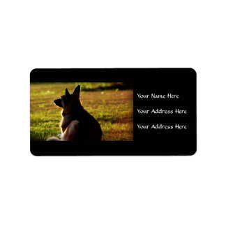 German Shepherd Address Labels