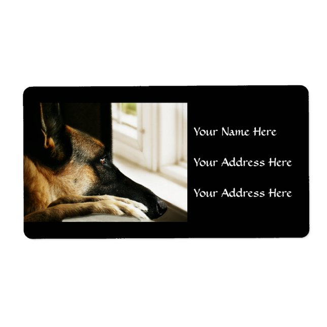 German Shepherd Address Labels (Front)