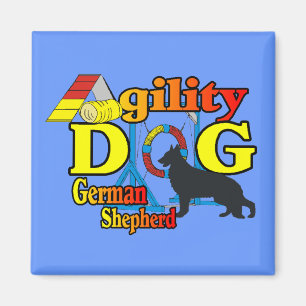 German Shepherd Agility Shirts Gifts Magnet