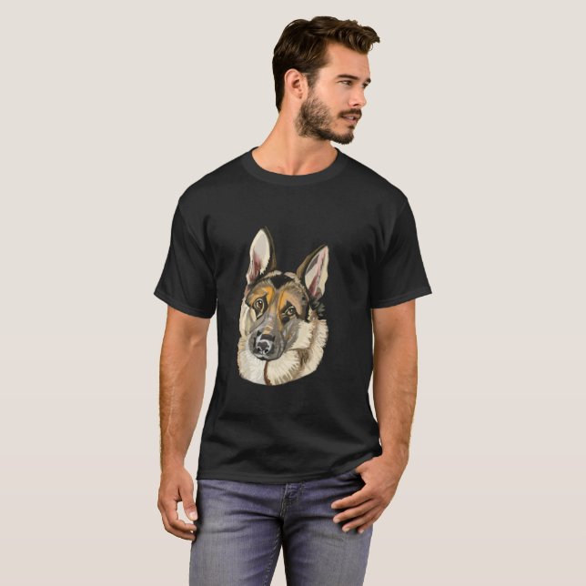 German Shepherd, Alsation T-Shirt (Front Full)