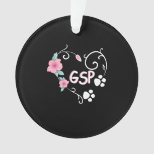 German Shepherd And Flower Ornament