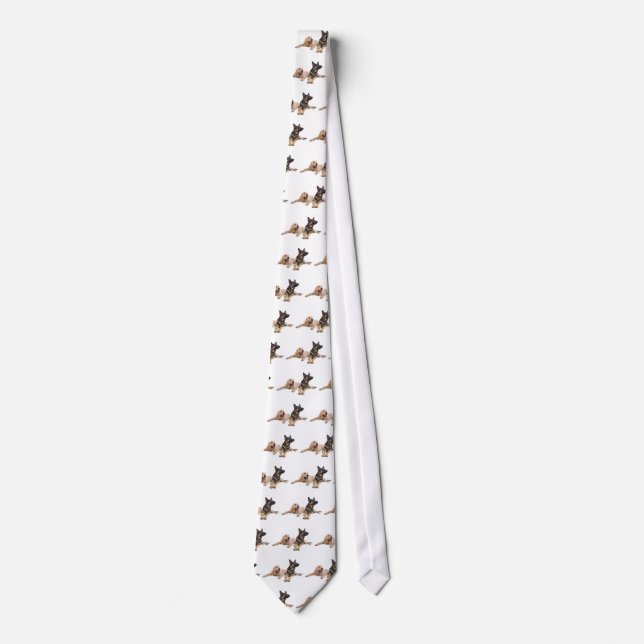 german shepherd and golden retriever tie (Front)