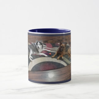 German Shepherd and Husky Mug