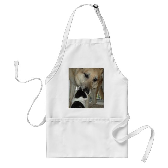 German Shepherd and Kitty Friend Standard Apron (Front)