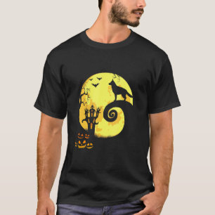 German Shepherd And Moon Halloween Costume T-Shirt