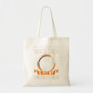 German Shepherd And Wines Tote Bag