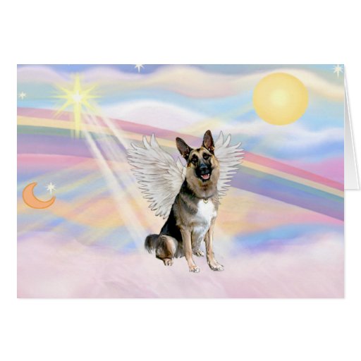 German Shepherd Angel (3) Card | Zazzle