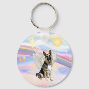 German Shepherd Angel (3) Key Ring