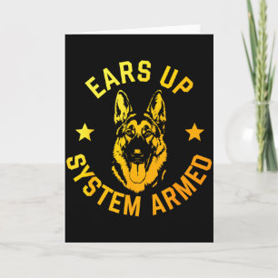 German Shepherd Art For Men Women German Shepherd Card