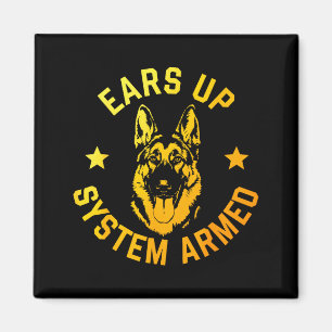German Shepherd Art For Men Women German Shepherd Magnet