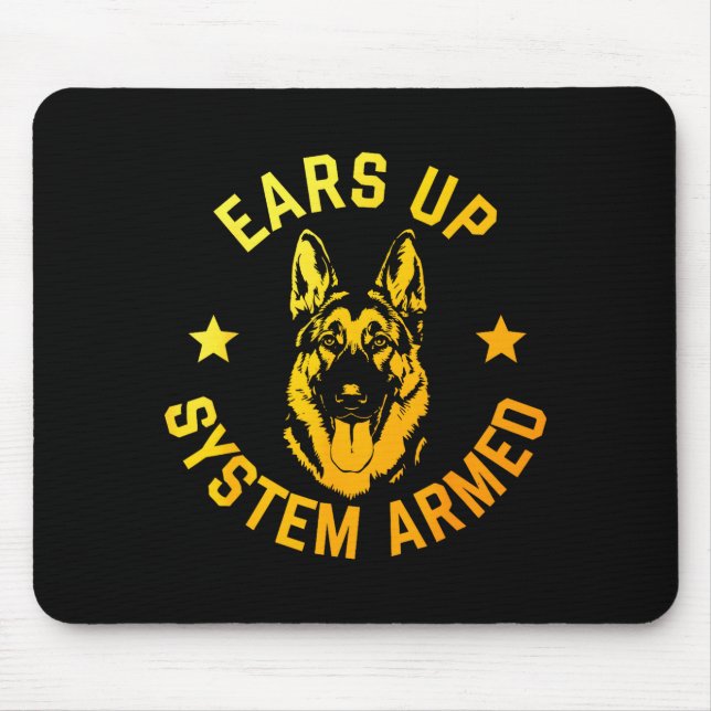 German Shepherd Art For Men Women German Shepherd  Mouse Pad (Front)