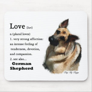German Shepherd Art Gifts Mouse Pad