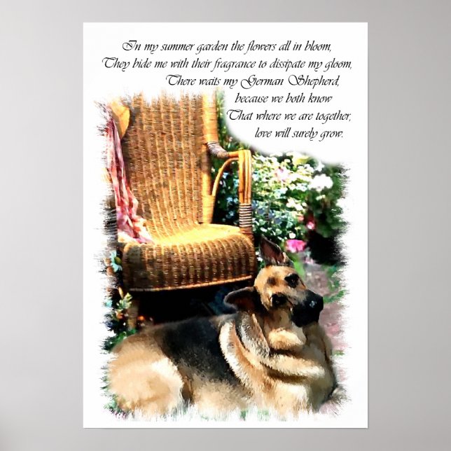 German Shepherd Art Print (Front)