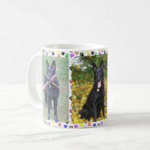 German Shepherd, Autumn and Toys & Paw Prints, ZKA Coffee Mug