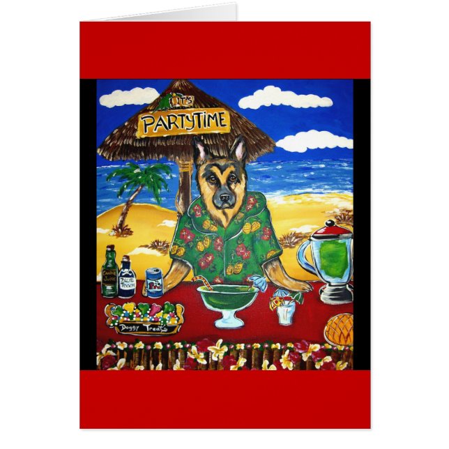 German Shepherd Bartender (Front)