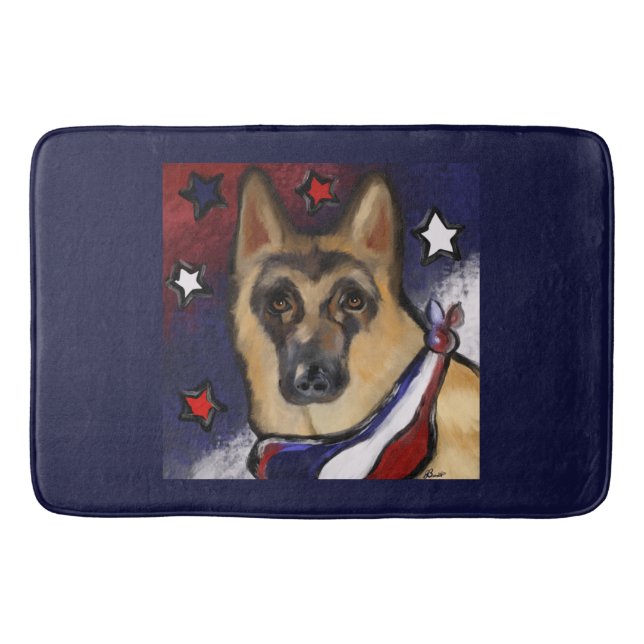 GERMAN SHEPHERD           BATH MAT (Front)