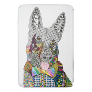German Shepherd Bath Mat