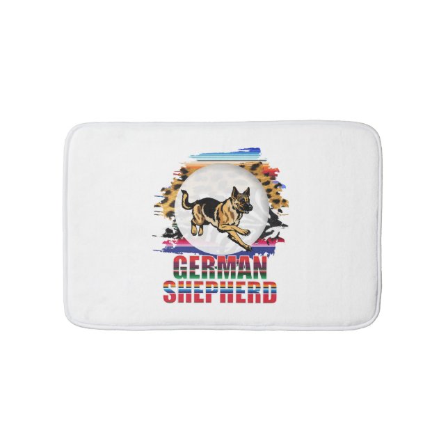 German Shepherd Bath Mat (Front)
