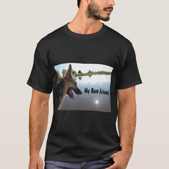 German Shepherd Best Friend T-Shirt (Front)