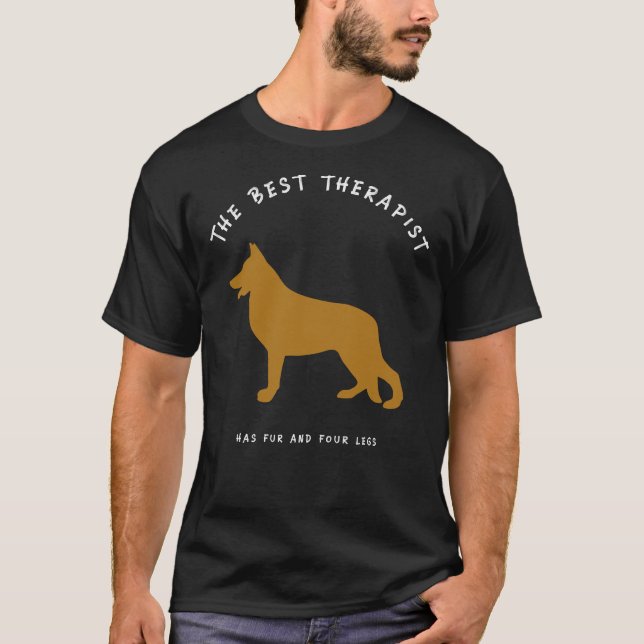 German Shepherd Best Therapist Items In Variety Of T-Shirt (Front)
