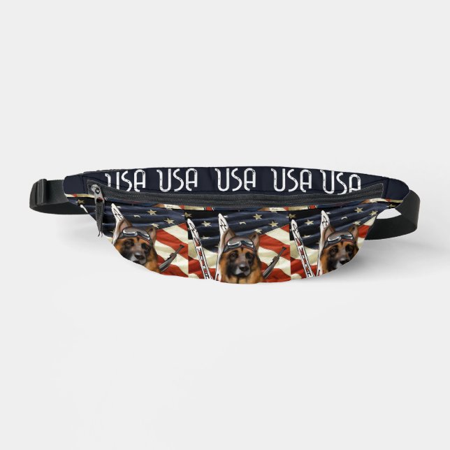 GERMAN SHEPHERD BIATHLON  BUM BAGS (Front)