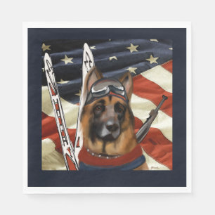 GERMAN SHEPHERD BIATHLON  NAPKIN