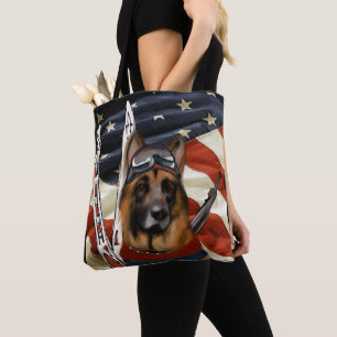 GERMAN SHEPHERD BIATHLON TOTE BAG