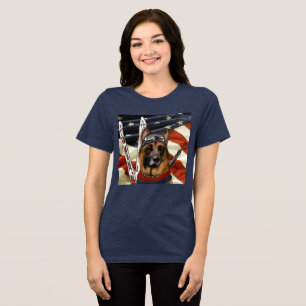 GERMAN SHEPHERD BIATHLON Tri-Blend SHIRT