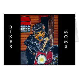 German Shepherd Biker