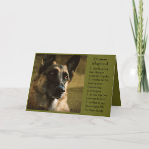 German Shepherd Birthday Card for Dad