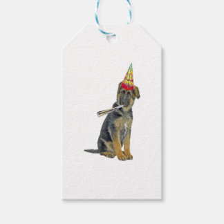 German Shepherd Birthday  Gift Tags