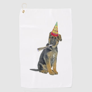 German Shepherd Birthday  Golf Towel