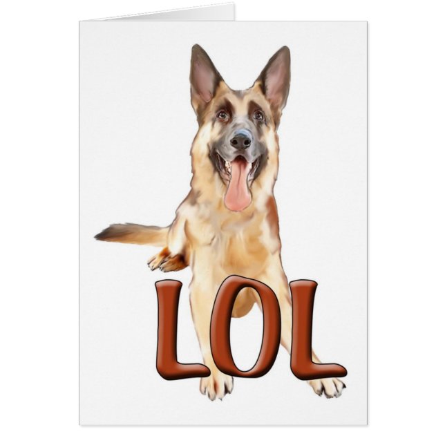German shepherd Bithday card (Front)
