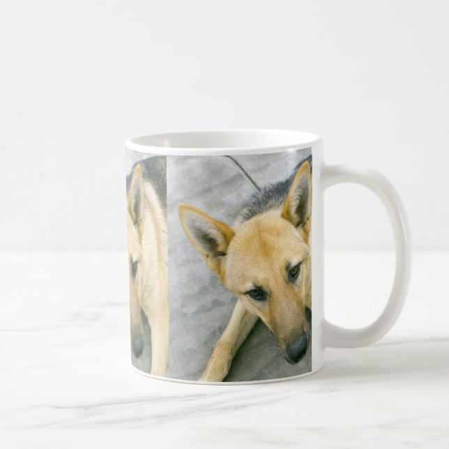 german-shepherd-black and cream coffee mug (Right)