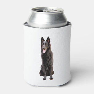 German Shepherd Black Dog  Can Cooler